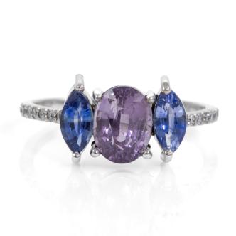 Ceylon Spinel and Sapphire Ring