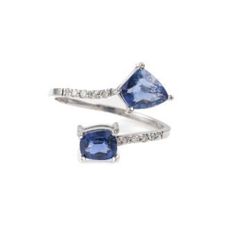 1.71ct Ceylon Sapphire and Diamond Ring