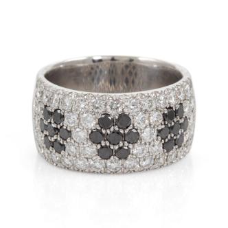 Black & White Diamond Dress Ring