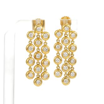 1.30ct Diamond chandelier Earrings
