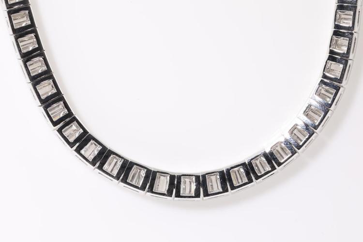 Diamond Baguette Tennis Necklace | Rankins Jewellers