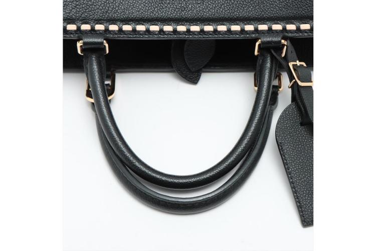 M41491 LV Louis Vuitton Monogram Vosges Medium Bag Real Leather Handbag  Black 6699 [LV1374] - $399.00