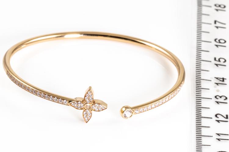 Sold at Auction: IDYLLE BLOSSOM LV BRACELET, 18K PINK GOLD AND