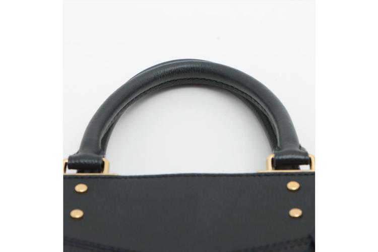 Louis Vuitton Black/Cream Monogram Empreinte Leather Sully PM Bag