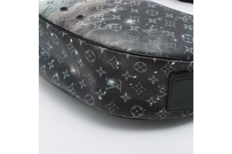 Louis Vuitton Black Monogram Galaxy Hobo Messenger Bag