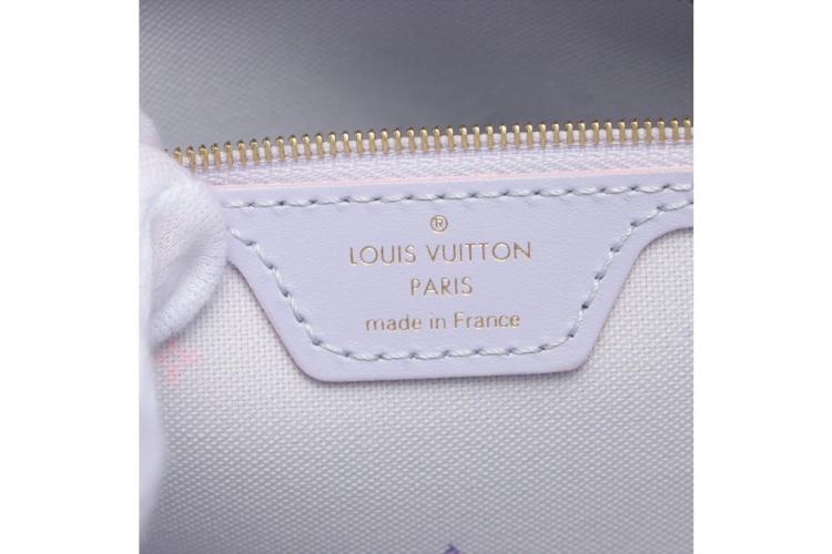 Louis Vuitton Monogram Sunrise Pastel Neverfull MM Tote with Pouch 78lz418s  at 1stDibs