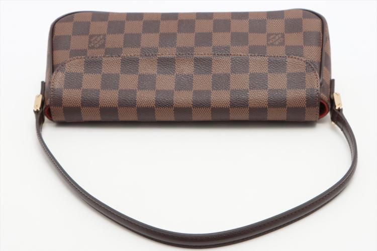 Louis Vuitton Recoleta Brown Canvas Shoulder Bag (Pre-Owned)