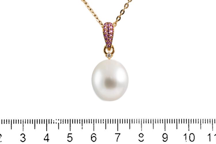 Sterling Silver Freshwater Pearl Necklace 669315/FW | Montica Jewelry |  Coral Gables, FL
