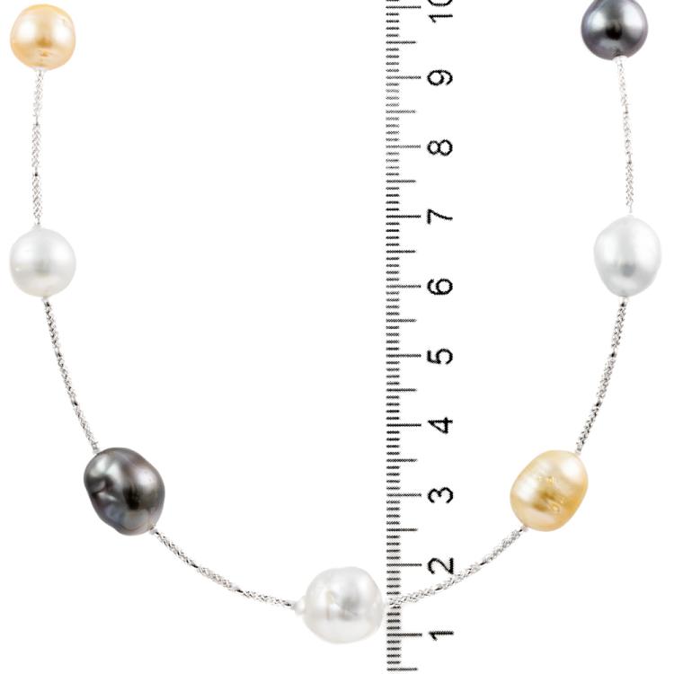 COCO Baroque Pearls Mixed Metals Opera-length Necklace or Double-wrap –  Embrazio