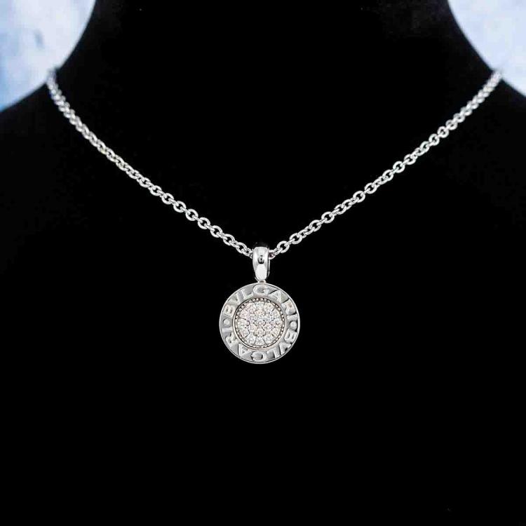 Bvlgari White Gold and Diamond Fiorever Necklace | Harrods SG
