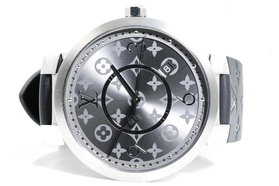 Tambour Slim Monogram, Quartz, 39mm, Stainless Steel - Watches