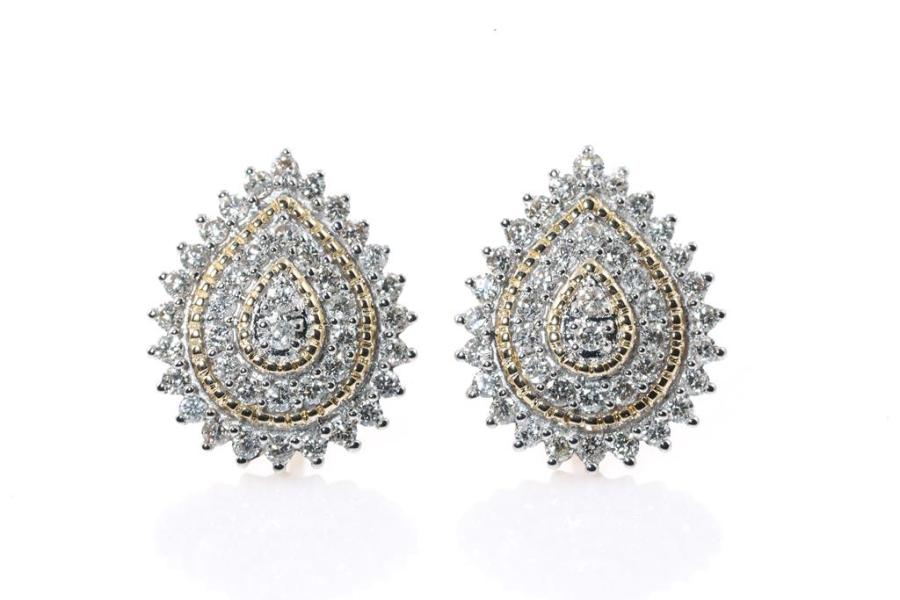 050 CT TW Black Diamond Stud Earrings in 14K White Gold  Peoples  Jewellers