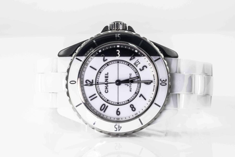 Chanel J12 White Ceramic Chronograph H1707