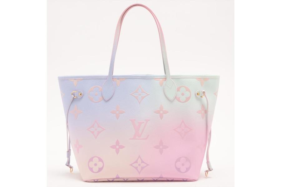 Louis Vuitton Spring In City Sunrise Pastel Neverfull Mm Tote Bag With Pouch