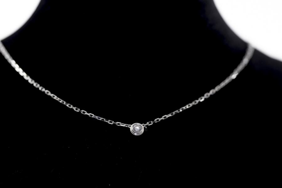 Japan Used Necklace] Cartier D'Amour Diamanleger K18 750 Yg 1Pd Necklace  Total | eBay