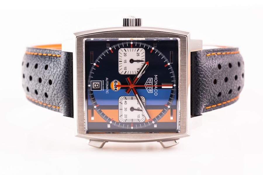 Gulf Racing this blue watch Monday with Roebuck Watch Company and the  Diviso Blue/Orange : r/MicrobrandWatches