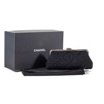 Chanel Metallic Threading Tweed Clutch