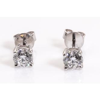 1.00ct Diamond Stud Earrings GIA E VS1