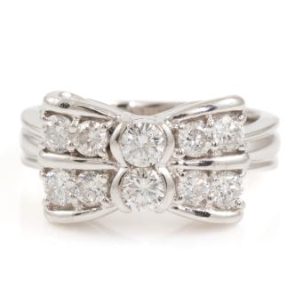 1.00ct Diamond Bow Design Dress Ring