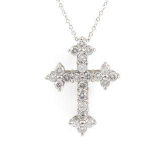 1.02ct Diamond Cross Pendant