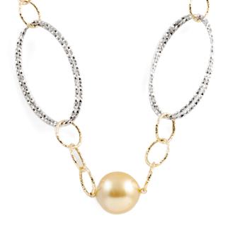 16.6mm-15.0mm South Sea Pearl Necklace