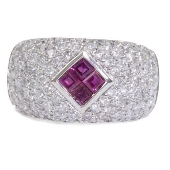 0.76ct Ruby & Diamond Ring