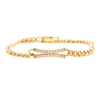 0.46ct Diamond Gold Bracelet 18.1g