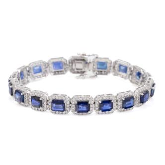 15.15ct Sapphire and Diamond Bracelet