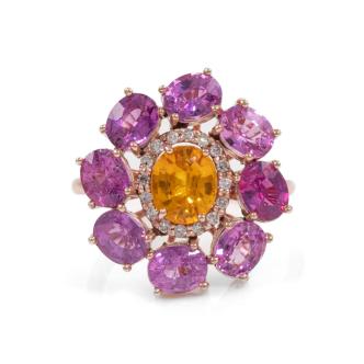 Ceylon Sapphire & Unheated Ruby Ring