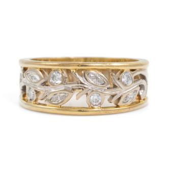 Botanical Design Diamond Dress Ring