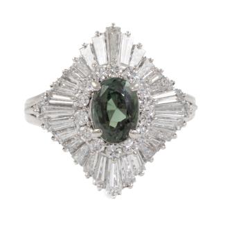 1.38ct Ceylon Alexandrite & Diamond Ring