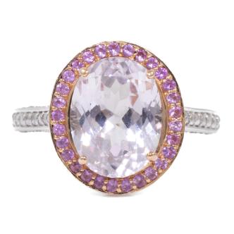 5.30ct Kunzite and Mixed Gem Ring