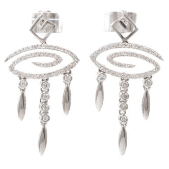 0.47ct Diamond Dangle Earrings